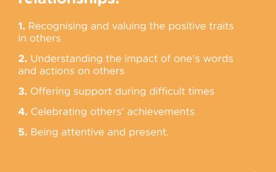 Five tips to fostering positive relationships: