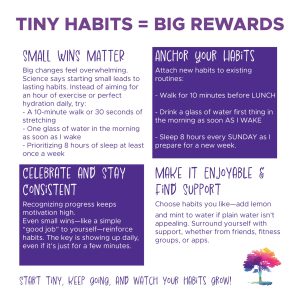 TINY HABITS = BIG REWARDS 🙌