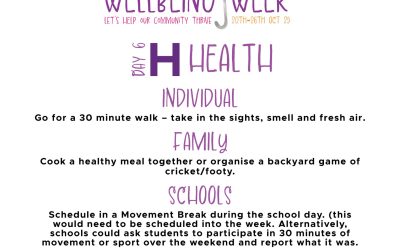 Wellbeing Week Day 6 β H for Health